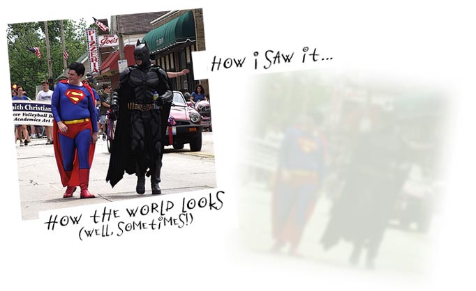 (Illustration: How the world looks with cataracts)