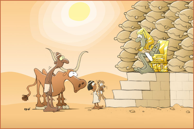 (Really fun illustration... bunnies for bread!)