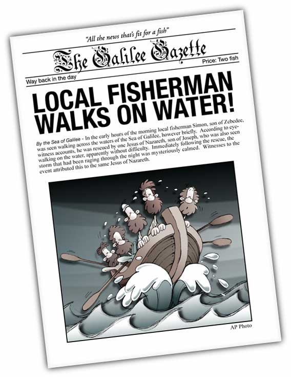 (Illustration - Gallilee Gazette, headline, 