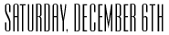 Saturday, Dec 6, 2008